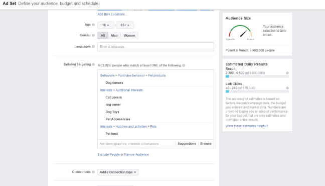 Demographics and interests